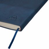 Gerecycled PU-notitieboek (A5) Elian zwart