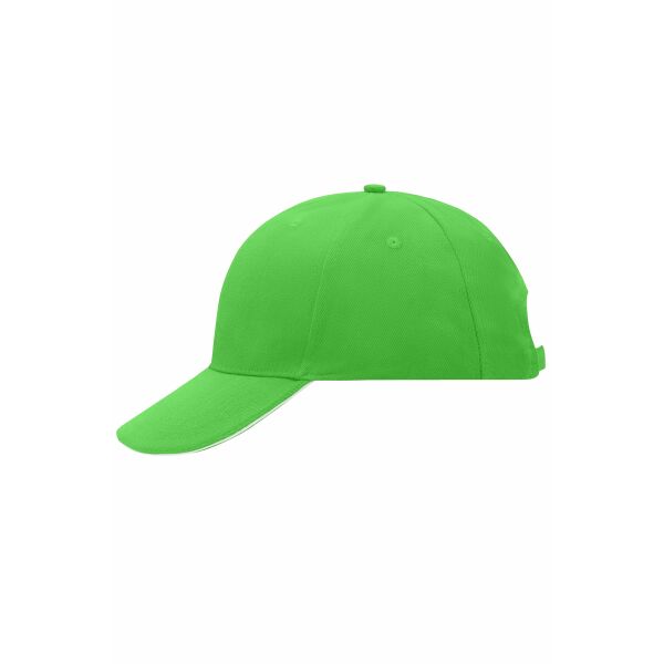 6 Panel Sandwich Cap lime green/white one size 6 Panel Sandwich Cap lime green/white one size