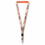Afneembare polyester keycord met gesublimeerde satijnen overlay