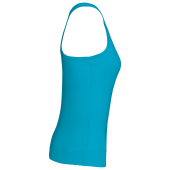 Angelina - Dames Racerback Deep Turquoise XL