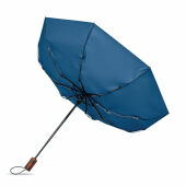 RAYNA FOLD - 21" auto paraplu houten greep - Royal Blauw