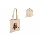 Katoen Rugzak tote OEKO-TEX® 38 x 42cm 140g/m² - Ecru
