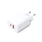 TANKY 2-in-1 lader/adapter van gerecycled ABS 25 W - wit