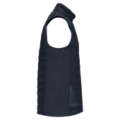 Bodywarmer Day To Day in twee stoffen Navy / Light Royal Blue XS