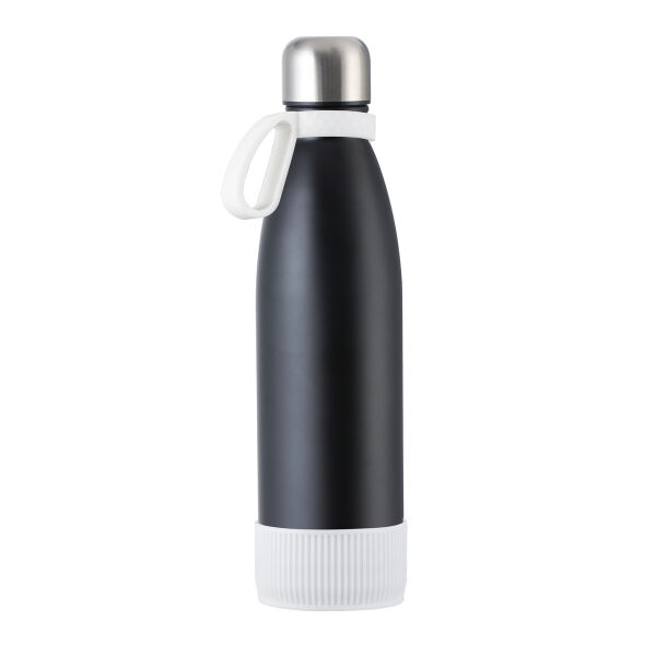 Fles RETUMBLER-myTOULON - wit, zwart, zilver Fles RETUMBLER-myTOULON - wit, zwart, zilver