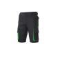 TWO-TONE MULTI-POCKET BERMUDA SHORTS, BLACK/LIME, 36, VELILLA
