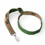 Zeefdruk lanyard van kurk en polyester Zeefdruk lanyard van kurk en polyester