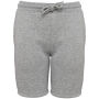 Ecologische kinderbermudashort Moon Grey Heather 12/14 jaar