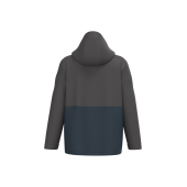 3-in-1 regenparka met capuchon in twee kleuren uniseks Navy / Dark Grey XS