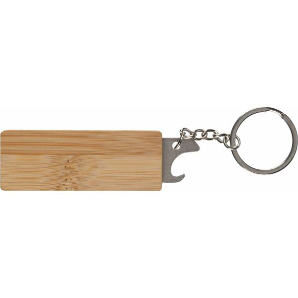Bamboe sleutelhanger Klaus - bruin Bamboe sleutelhanger Klaus - bruin