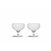 Billi coupe glas set van 2 - Transparant
