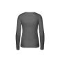 LADIES LONG SLEEVE TEE-SHIRT, DARK HEATHER, XXL, NEUTRAL