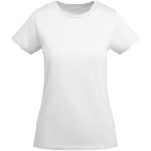 Breda kortärmad T-shirt för dam - Vit - S