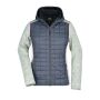 Ladies' Knitted Hybrid Jacket light-melange/anthracite-melange XXL