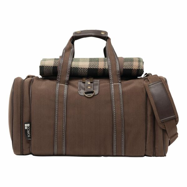 4 PICKNICK - Luxe 4-persoons picknickset bruin 4 PICKNICK - Luxe 4-persoons picknickset bruin