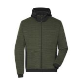olive-melange/black