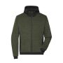 Men's Padded Hybrid Jacket olive-melange/black 6XL