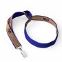 Zeefdruk lanyard van kurk en polyester Zeefdruk lanyard van kurk en polyester