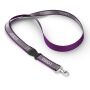Afneembare polyester keycord met reflecterende overlay