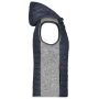 Ladies' Knitted Hybrid Vest light melange/anthracite melange XXL