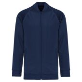 Unisex trainingsjas met rits en biesje