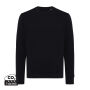 Iqoniq Etosha lichtgewicht gerecycled katoen sweater, zwart (XL)