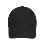 6 Panel Fleece Cap with Earflaps black one size