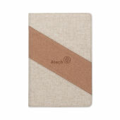 CORTONA - A5 notitieboek met lader 15W - Beige