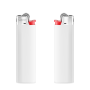 BIC® J23 Aansteker J23 Lighter BO opaque white_BA white_FO red_HO chrome