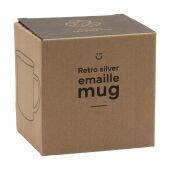 Retro Silver Emaille Mok 350 ml