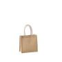 Shopper van jutecanvas - klein model Natural One Size