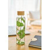 Glazen drinkfles (500 ml) Levi zwart