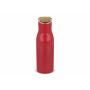 Thermo fles met bamboe deksel 500ml - Donker Rood