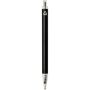 Spectrum balpen van gerecycled aluminium (blauwe inkt) - Zwart