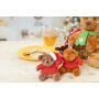 Julnalle - pluche kerst teddybeer sleutelhanger