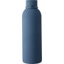 Gerecycled roestvrijstalen dubbelwandige drinkfles (500 ml) Sena blauw