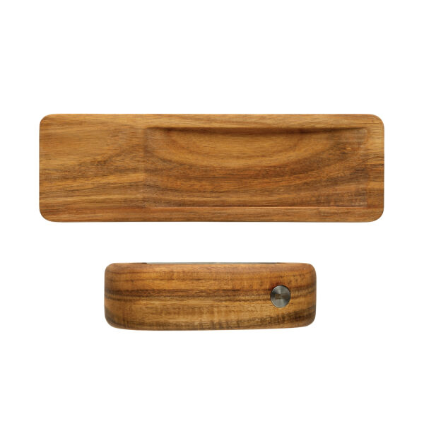 AdHoc RoccaAlio Knoflookpers met snijplank, bruin AdHoc RoccaAlio Knoflookpers met snijplank, bruin