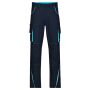 Workwear Pants - COLOR - navy/turquoise 25