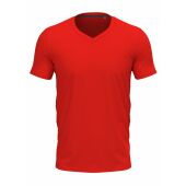 Stedman T-shirt V-neck Clive SS for him scarlet red 3XL