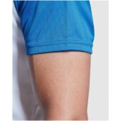 Indianapolis sportshirt met korte mouwen voor kinderen - Fluorgeel/Marineblauw - 4