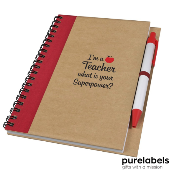 Notitieboek met pen | Superpower | Dag van de leraar cadeau