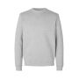 Sweatshirt | biologisch katoen - Lichtgrijs gemêleerd, 4XL