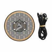 Bamboo 15W Wireless Fast Charger draadloze snellader - zwart
