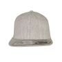 110®  FITTED SNAPBACK, HEATHER GREY, One size, FLEXFIT