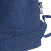 Gerecyclede polycotton (330 gsm) roll-top rugzak Thaddeus blauw
