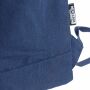 Gerecyclede polycotton (330 gsm) roll-top rugzak Thaddeus blauw