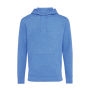 Iqoniq Torres gerecycled katoen hoodie ongeverfd, heather blue (XS)