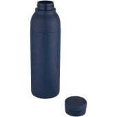 Illuminate 650 ml RCS gerecyclede roestvrijstalen dubbelwandige geïsoleerde waterfles - Marineblauw Illuminate 650 ml RCS gerecyclede roestvrijstalen dubbelwandige geïsoleerde waterfles - Marineblauw