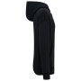 Duurzame uniseks oversized verwassen sweater met capuchon Washed black XS
