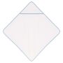 Baby Badhanddoek white/skyblue 77 x 77 cm